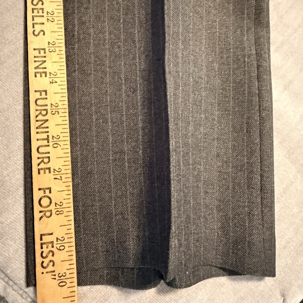 Vintage Levis Action Slacks Mens Gray Pinstripe 2 Piece Suit Blazer Pants - Picture 12 of 16